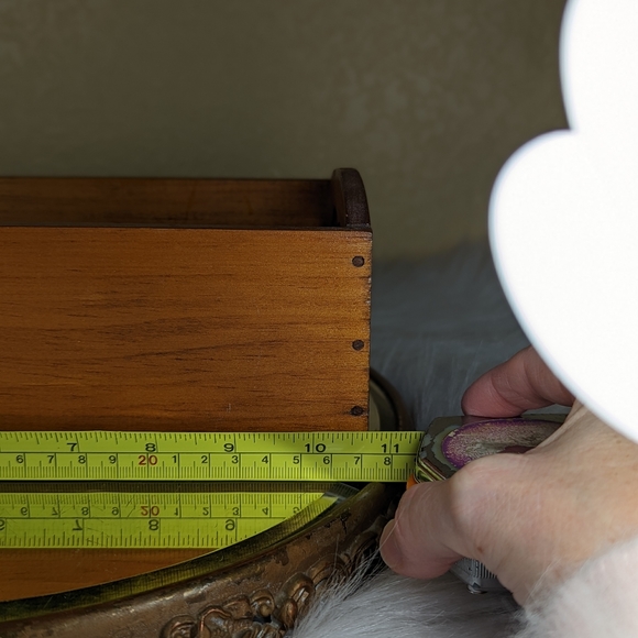 Wood Hand Made Vintage Shadow Box Shelf Primitive Cut Out Elephant - Picture 5 of 11